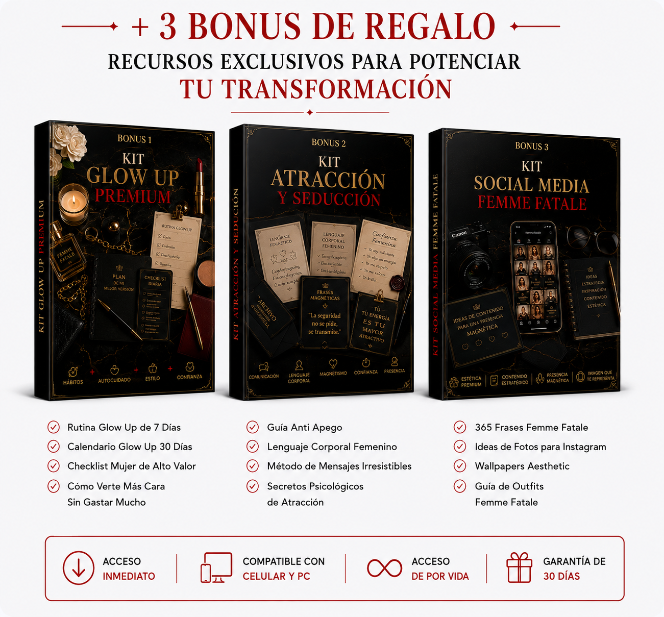 5X1 - LA GUÍA PARA ACTIVAR TU ENERGÍA FEMENINA + 3 BONUS DE REGALO